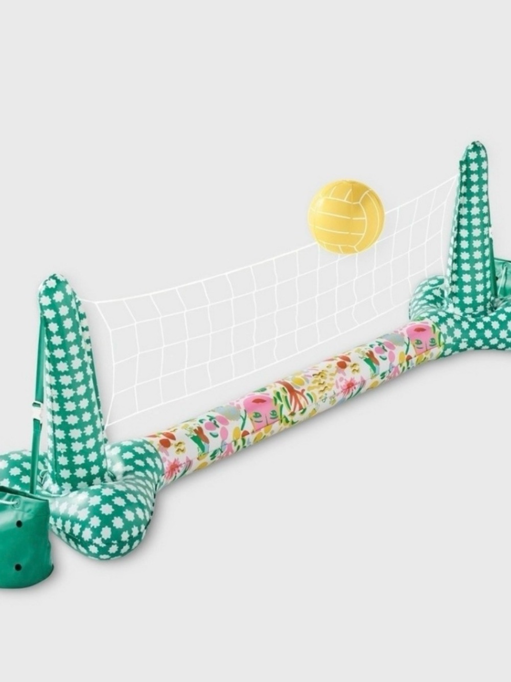 Roller Rabbit Green Floral Inflatable Pool Volleyball Set - Picture 2 of 5